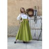 Kolová sukně zelená