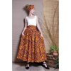 Afriká sukně oranžová - set