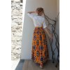 Africka sukně oranžová s mandalou - set