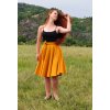 Kolová sukně -  hořčice