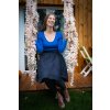 Kolová manšestrová sukně - navy