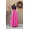 Dlouhá půlkolová sukně - magenta