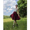 Kolová sukně - bordó