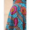 Africká sukně - tyrkys s růžovou mandalou