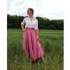 Starorůžová sukně - mušelín