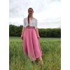 Starorůžová sukně - mušelín