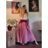Starorůžová sukně - mušelín