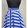 Kolová sukně - modrý proužek