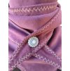 Dětský manšestrový nákrčník - fialový