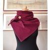 Manšestrový nákrčník - bordó II