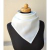 Šátek umělé vlákno - bílý