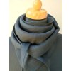 Lněný šátek - černý