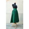 Midi smaragdová - zip