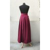 Dlouhá zavinovací sukně - bordó