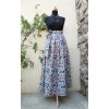 Dlouhá zavinovací sukně -  květovaná