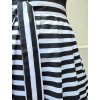 Midi pruhovaná sukně