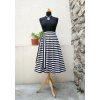 Midi pruhovaná sukně