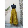 Africká sukně  - žlutá krouceninky