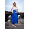 Heboučká letní sukně - viskóza královská modř
