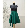 Kolová  sukně krátká - smaragdová