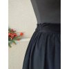 Midi manšestrová sukně černá - kaz