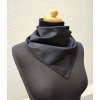 Saténový šátek - černý