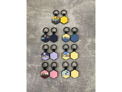 Psí známka silikonová - hexagon