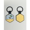 Psí známka silikonová - hexagon