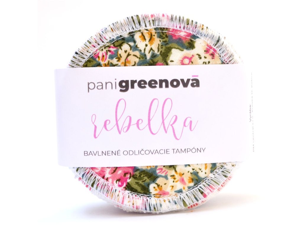 REBELKA Bavlnené odličovacie tampóny - 7ks - Pani Greenová