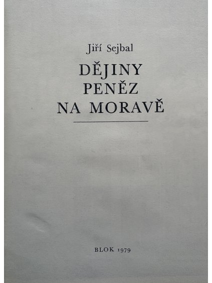 Dějiny peněz na Moravě