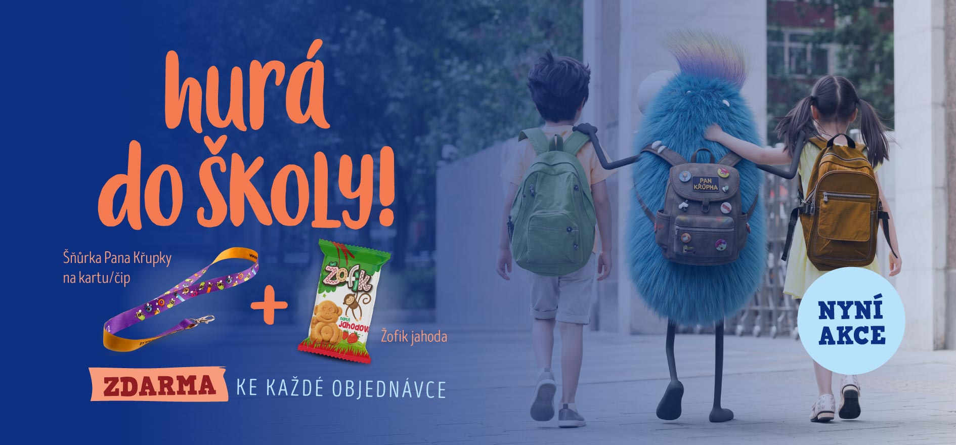 Banner AKCE - hurá do školy