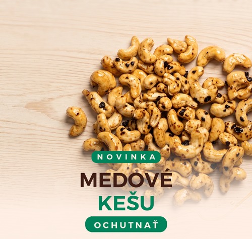 Medové kešu, novinka