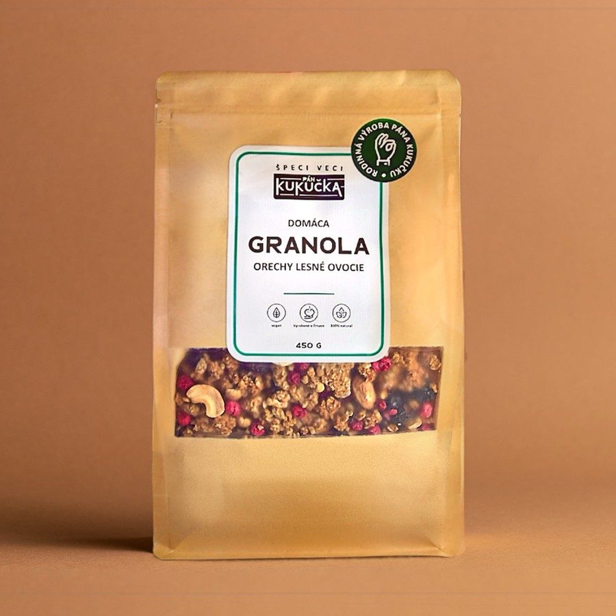Granola lesné ovocie a orechy Pán Kukučka 450 g