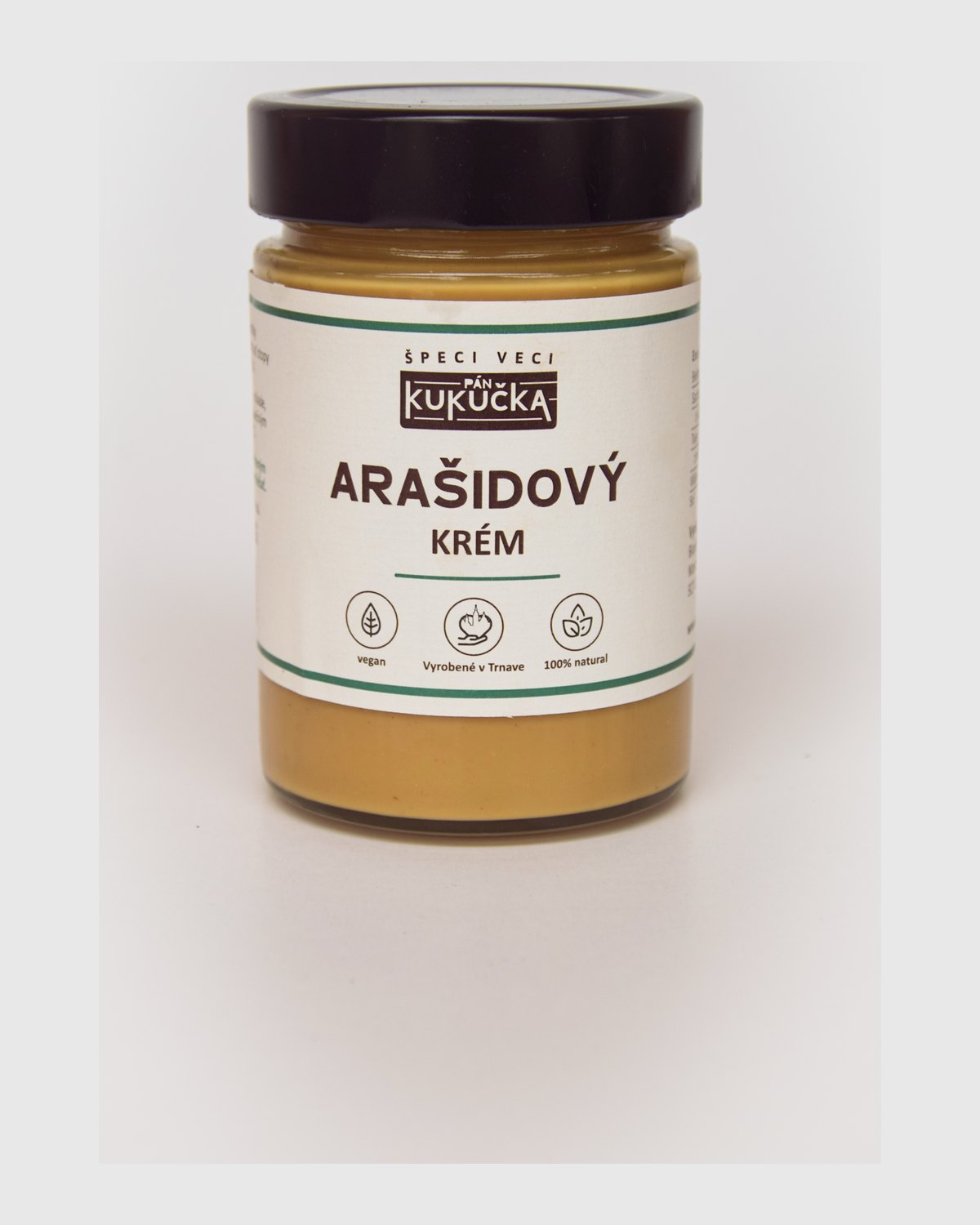 Arašidový krém Pán Kukučka 350 g v skle, 100 % pražené arašidy