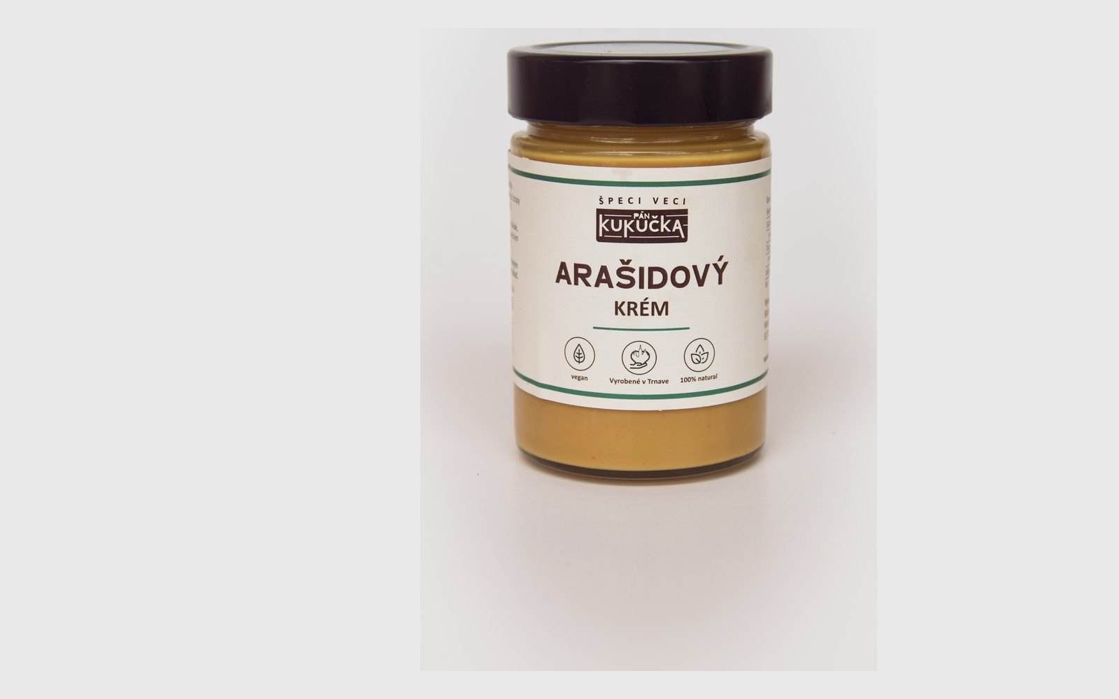 Arašidový krém Pán Kukučka 350 g, 100 % pražené arašidy