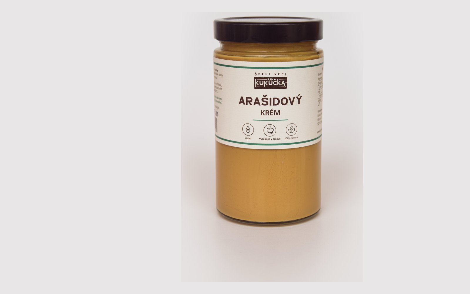 Arašidový krém Pán Kukučka 700 g, 100 % pražené arašidy