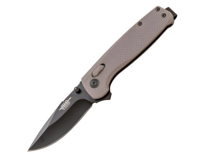 JKR Nóż składany, 7,8 cm, ABS, Axis lock, szary