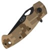 JKR Nóż składany, 8 cm, pixel camo, piaskowy