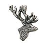 Joker Odznaka na ubranie głowa jelenia z profilu