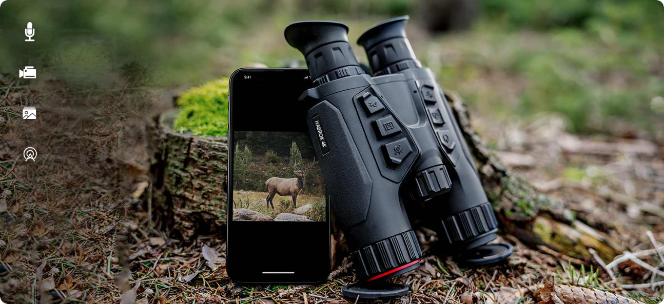 Hikmicro Habrok 4K HQ35L 5,5-22x60 Laser - Termovizní dalekohled s nočním viděním a dálkoměrem