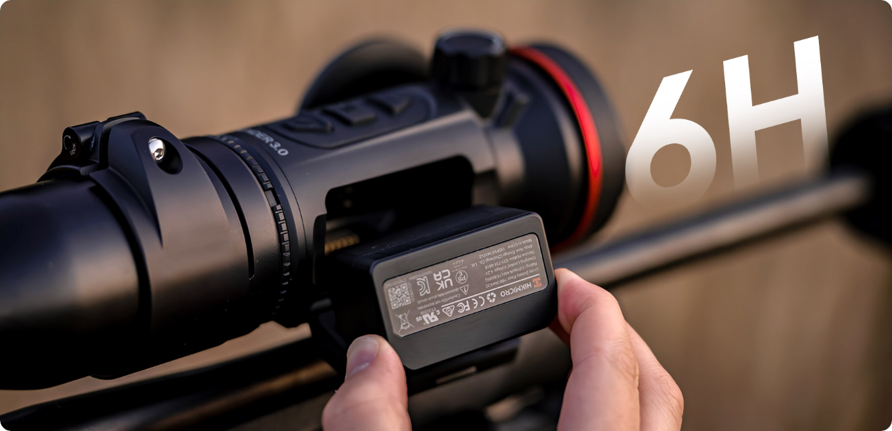 Hikmicro Thunder 3.0, vysoká výdrž baterie