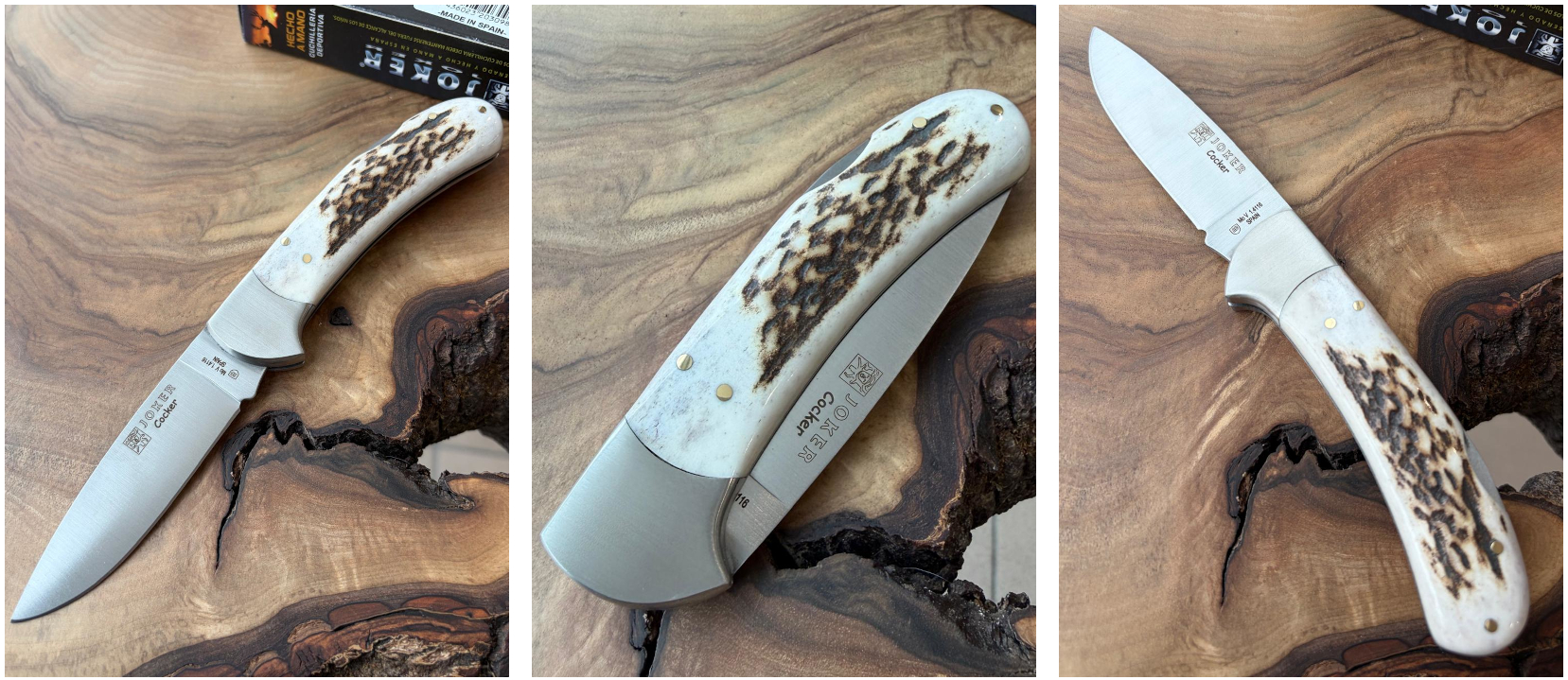 Joker Cocker – Zavírací nůž, 9 cm, paroh