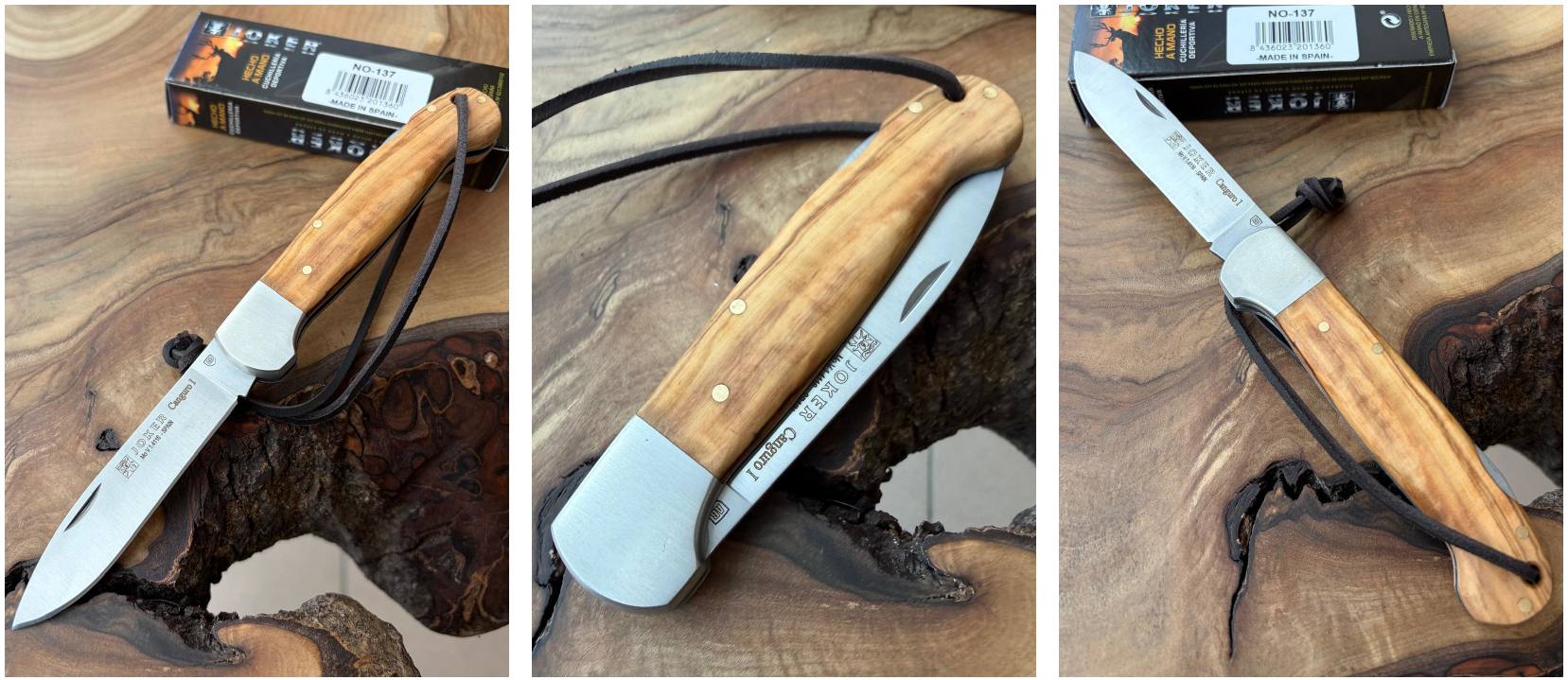 Joker Canguro I – Zavírací nůž, 8,5 cm, olivové dřevo