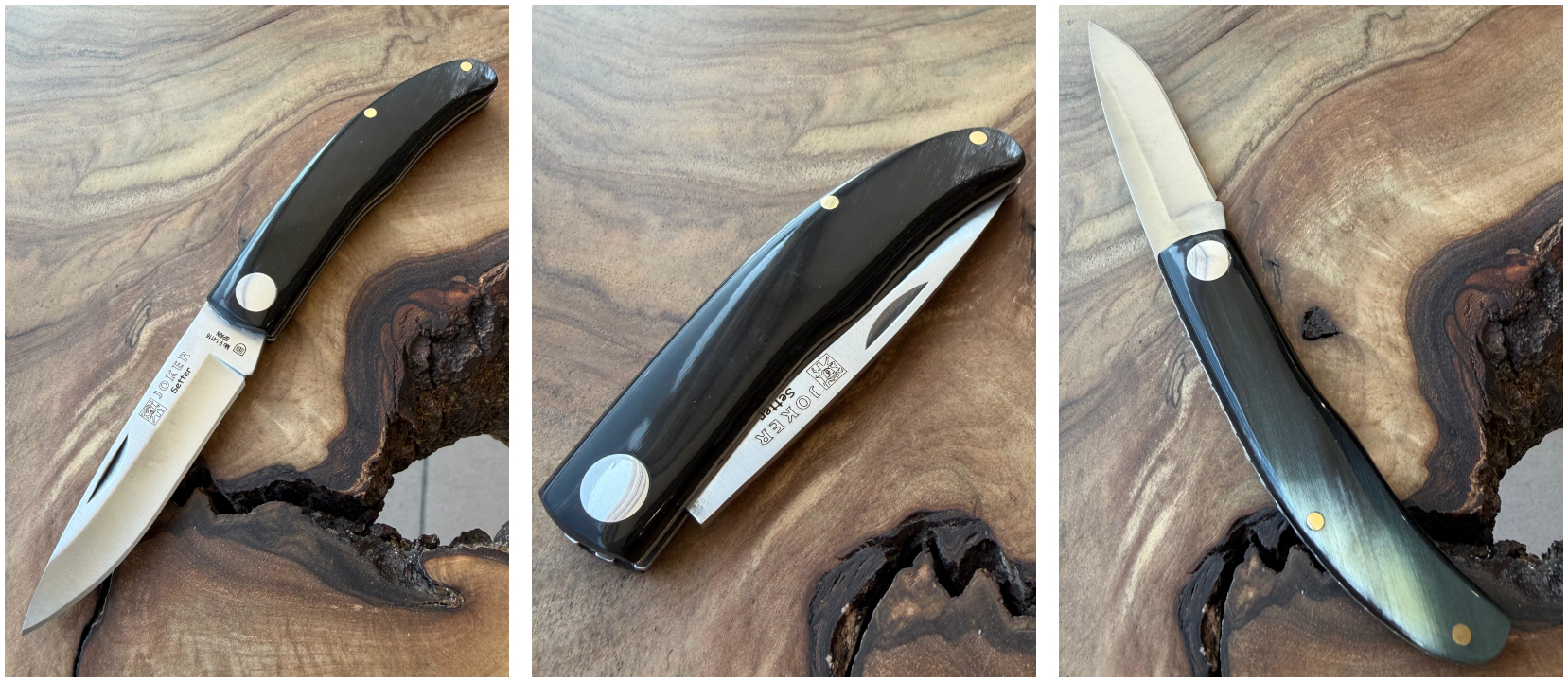 Joker Setter – Zavírací nůž, 6,5 cm, bizoní roh