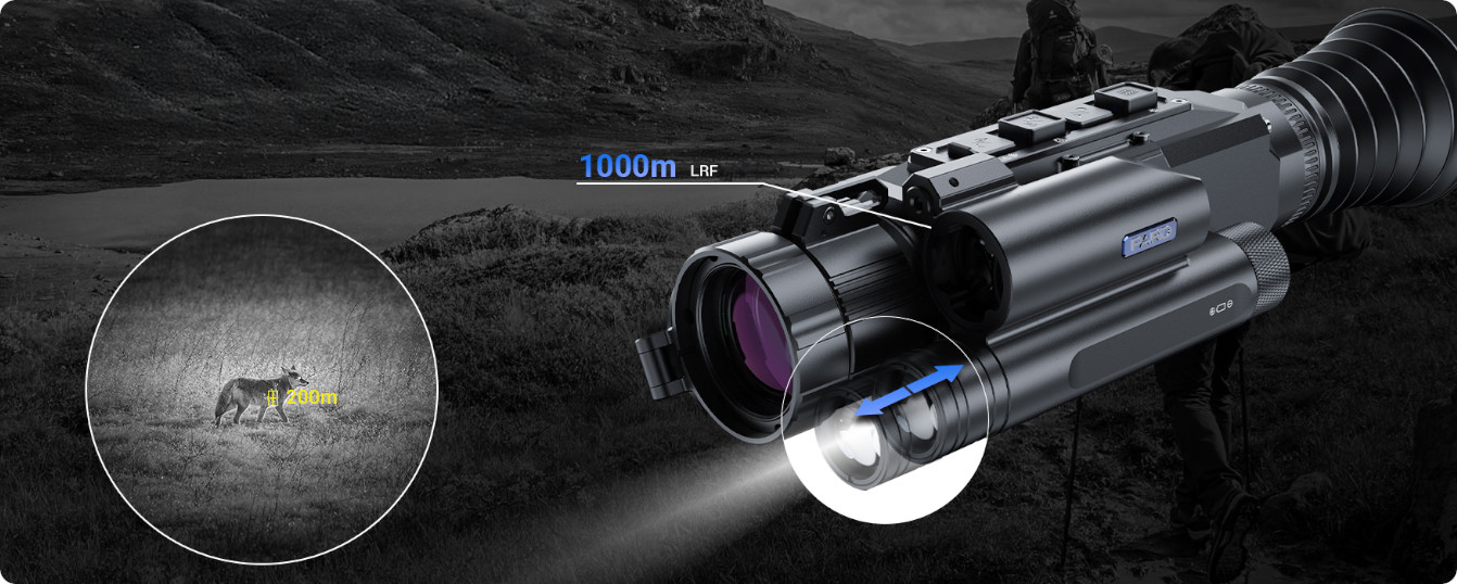 PARD NV-S470CL 940nm - Zaměřovač s nočním viděním a dálkoměrem