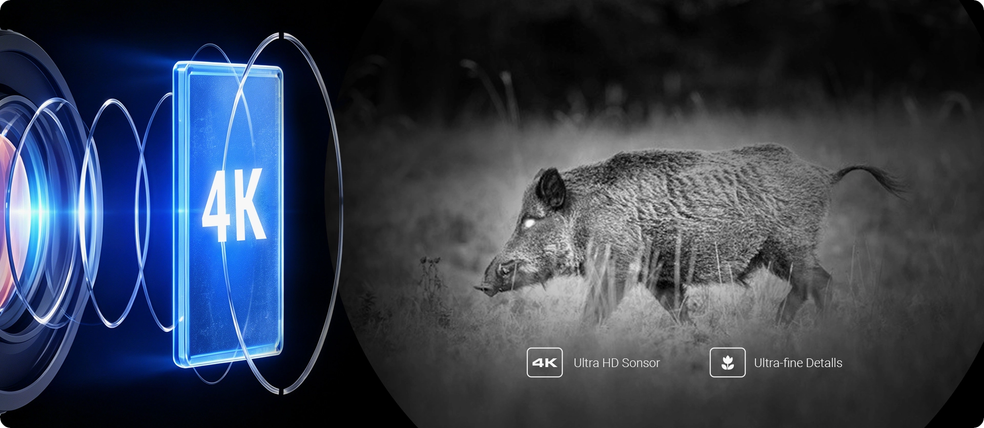 PARD Osprey 4K 256-25-50 LRF 940nm – Termovizní dalekohled s nočním viděním a dálkoměrem