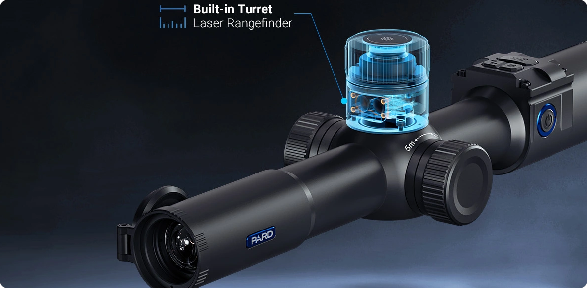 PARD Night Stalker 4K Mini LRF – Puškohled s nočním viděním a laserovým dálkoměrem