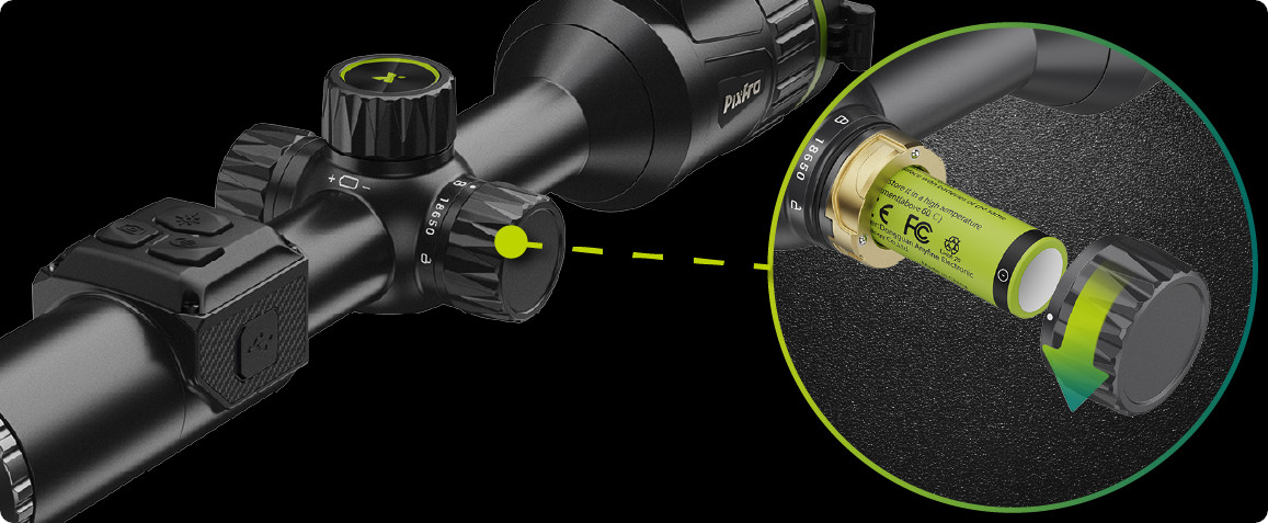 Pixfra Volans V850 LRF - Puškohled s nočním viděním a dálkoměrem