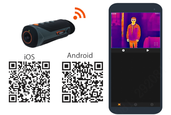 Pixfra řada Mile, termovizní monokulár, mobilní aplikace Thermal Connection, PánLesa.cz