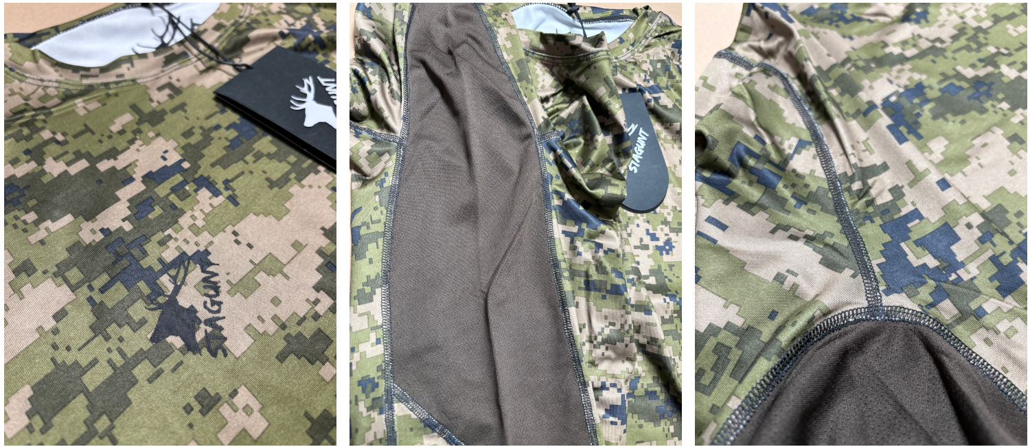 Stagunt Orset Green Pixel Camo - Tričko s dlouhým rukávem, zelené